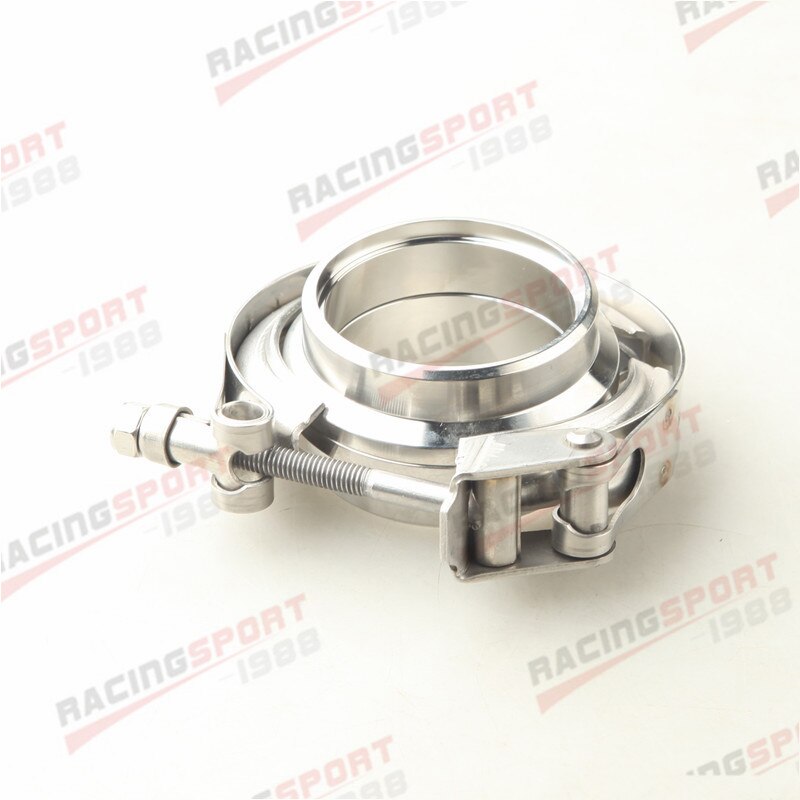 Stainless Steel V-Band Quick Release Clamp + 3" Mild Steel Male/Female Flange