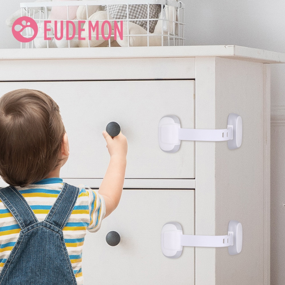 Eudemon Kind Veiligheid Kabinet Lock Baby Proof Beveiliging Protector Lade Deur Kast Lock Plastic Bescherming Kids Veiligheid Deur Loc