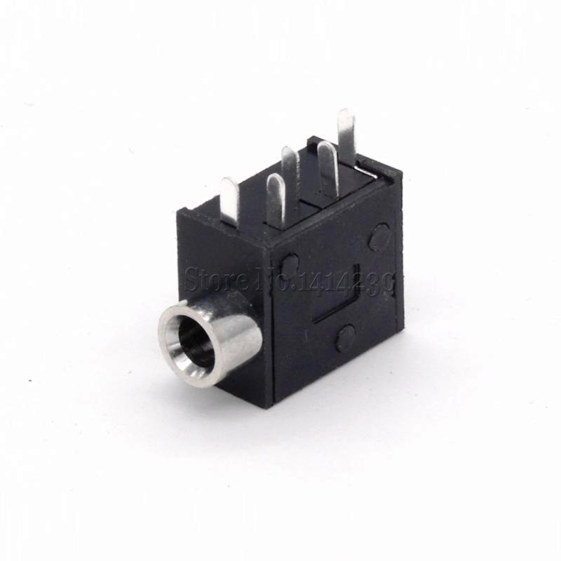 10Pcs PJ-325 3.5Mm Hoofdtelefoon Aansluiting Vrouwelijke Connector Voor Audio Video 5PIN Zwart Groen Rood PJ-325C
