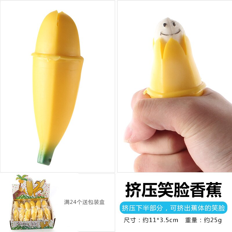 16CM Banana Squishy giocattoli spremere Antistress novità giocattolo Antistress sfiato scherzando decompressione giocattoli divertenti giocattoli Antistress