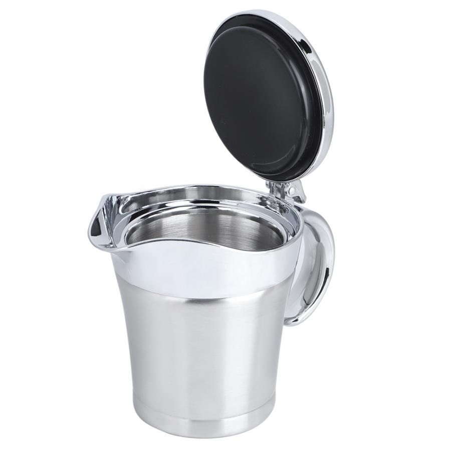 450ml Gravy Boat 304 Stainless Steel Double Layer Insulation Flavor Sauce Pot Gravy Boat Serving Jug Kitchen Utensils