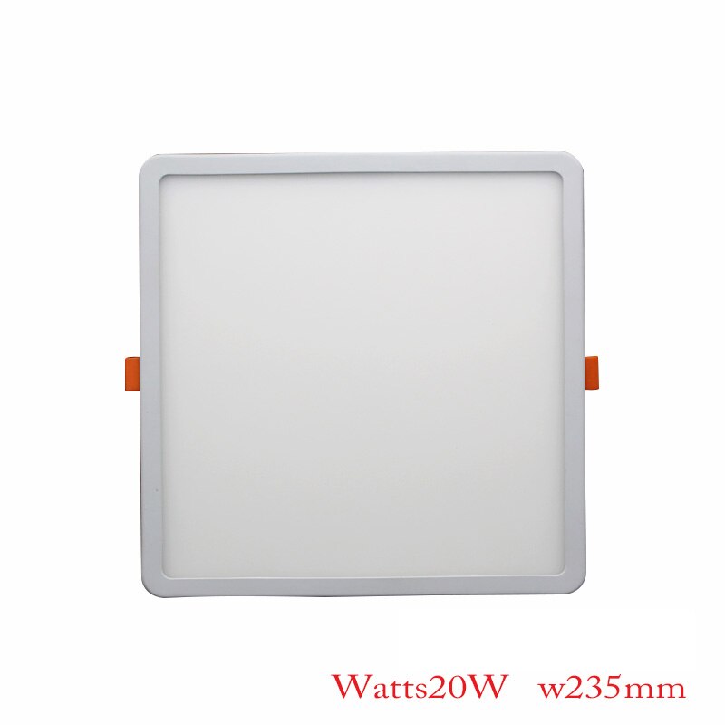 LED Panel Lights Ultrathin Downlight 6W 8W 15W 20W 220V Square Round Panel Light White/Warm Indoor Bedroom LED Ceiling Light: Square 20W / White