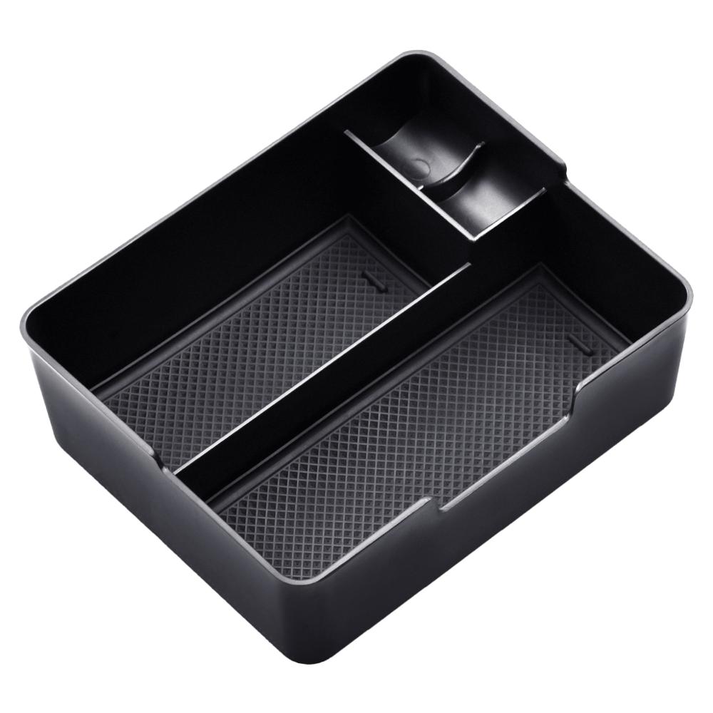 Opberger voor tesla model 3 auto armsteun box opberg organizer containers transparante verborgen houder box vervanging: Centrale armsteun box