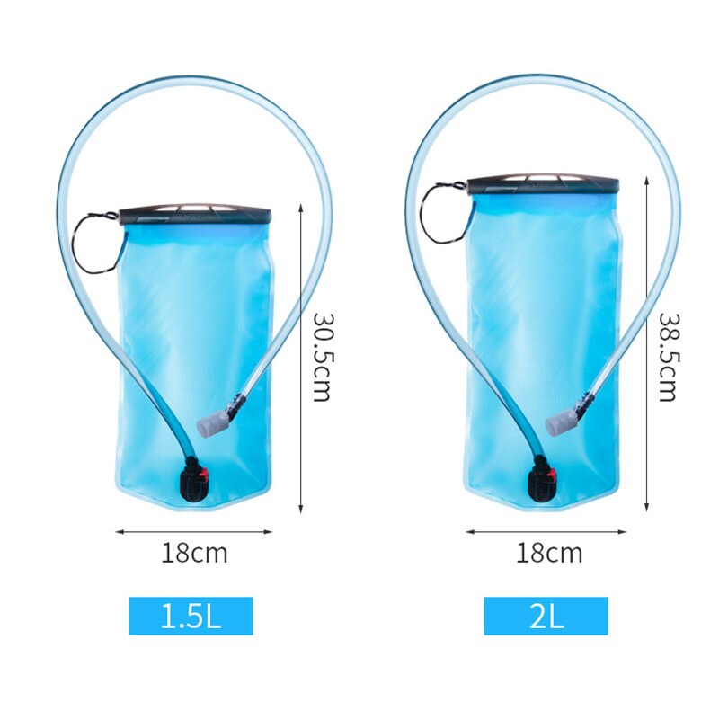 Bolsa de almacenamiento AONIJIE SD53 con depósito de agua y vejiga, 1,5 l, 2L, para correr, chaleco de hidratación, mochila