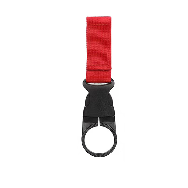 Gesp Haak Waterfleshouder Clip Outdoor Nylon EDC Klim Karabijnhaak Riem Rugzakhanger Kamp Karabijnhaak Riemclip: Rood