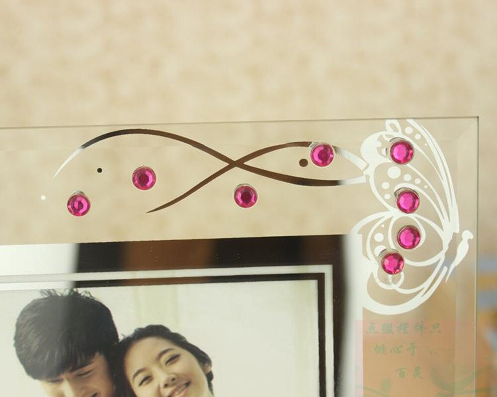 Vlinder glazen fotolijst plexiglas standaard tafel display foto bruiloft foto houder decoratie tv wandlijst beste