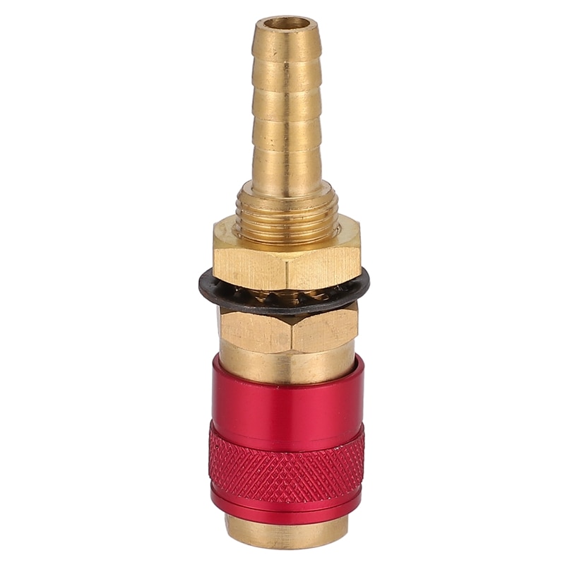-2Pcs/Set 8Mm Quick Connector Fittings Watergekoelde & Gas Adapter Fitting Slang Voor Tig Lastoorts Gereedschap accessoires