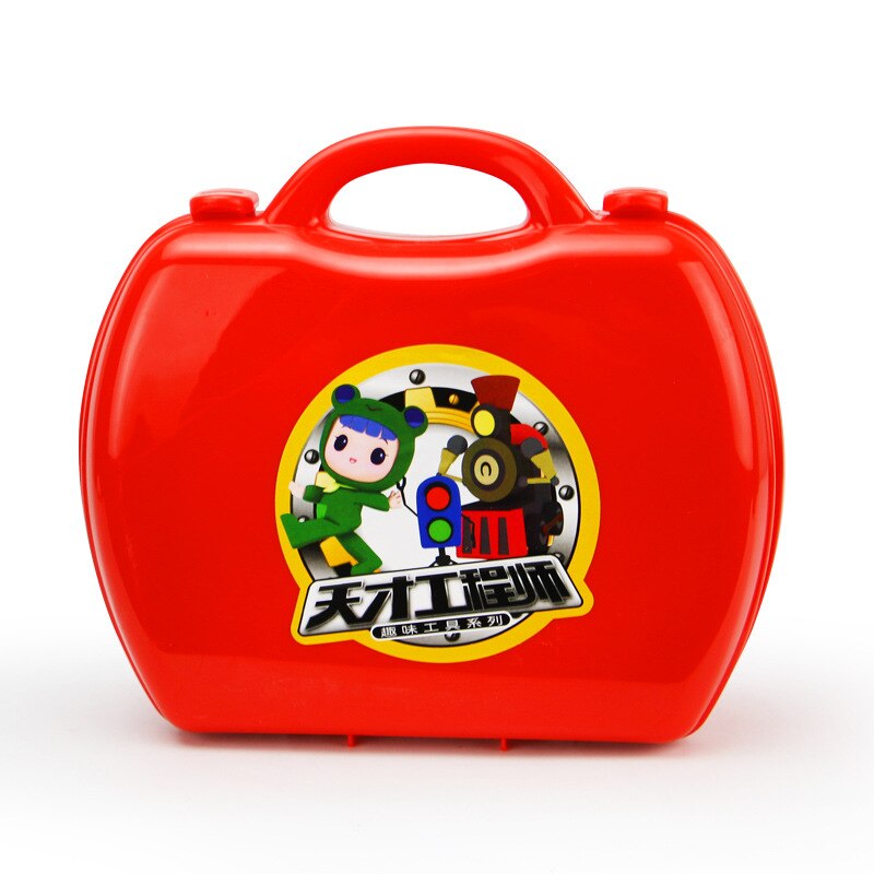 Kinder Pretend Spielen Spielzeug Kunststoff Realistische Wartung Werkzeuge Spielzeug Kits Jungen Spielhaus DIY Lebensechte Werkzeug Boxen Souptoys