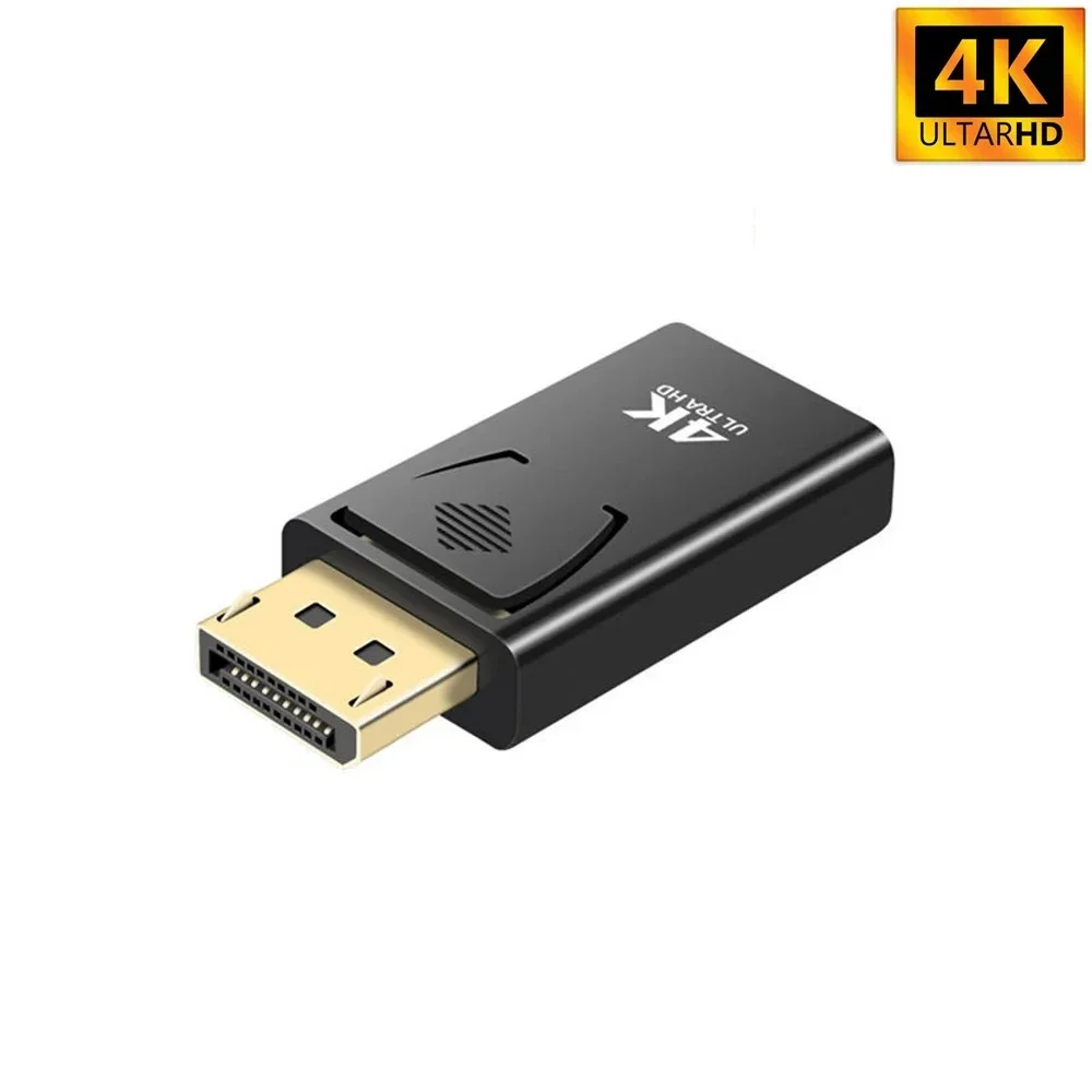 Dp zu hdmi-kompatible konverter pc tv projektor displayport männlich zu Video weiblich dongle für büro pflege Computer: Schwarz