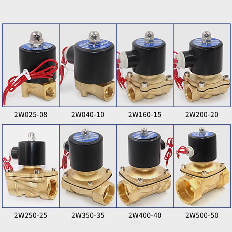 Électrovanne normalement fermée, vanne d'eau 12v, vanne d'air AC220V DN8/10/15/20/25/50, vanne électrique 1/4 "3/8" 1/2 "3/4", vanne de contrôle