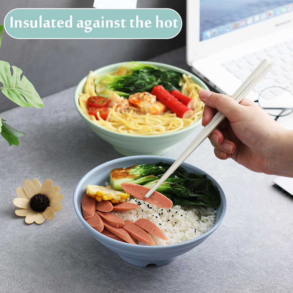 Wheat Straw Anti-Fall Bowl Dinner Bowl Bamboo Fiber Divided Dining Bowl Cartoon Snack Tray Breakfast Dishes Kitchen Tableware