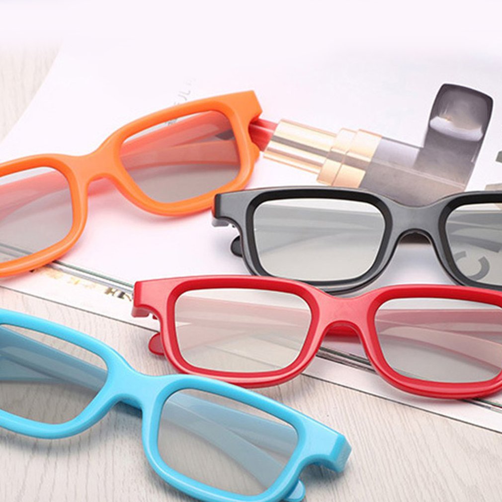 Universal- passiv kreisförmig 3D Polarisierte Film Gläser unisex ABS Rahmen Stereo Nicht Blitz für 3D TV Kinos Gläser Nur Fernglas