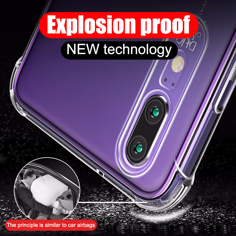 Coque souple de luxe pour Huawei P20 P30 Lite Pro, étui de protection Transparent Mate 20 30 Lite Honor 20 Lite pro, coque arrière en Silicone