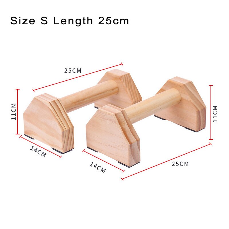 Form for fitness push-ups gymnastiksal træning brystet h-formet træ calisthenics håndstand parallel stang dobbelt stang: 25 cm ( små)