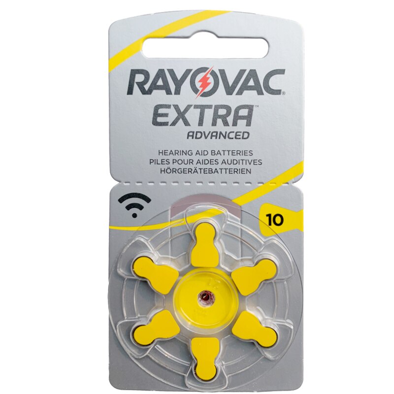 60 Pcs Rayovac Extra Prestaties Gehoorapparaat A10 Batterijen. Zink Air Gehoorapparaat Batterij 10 A10 10A PR536