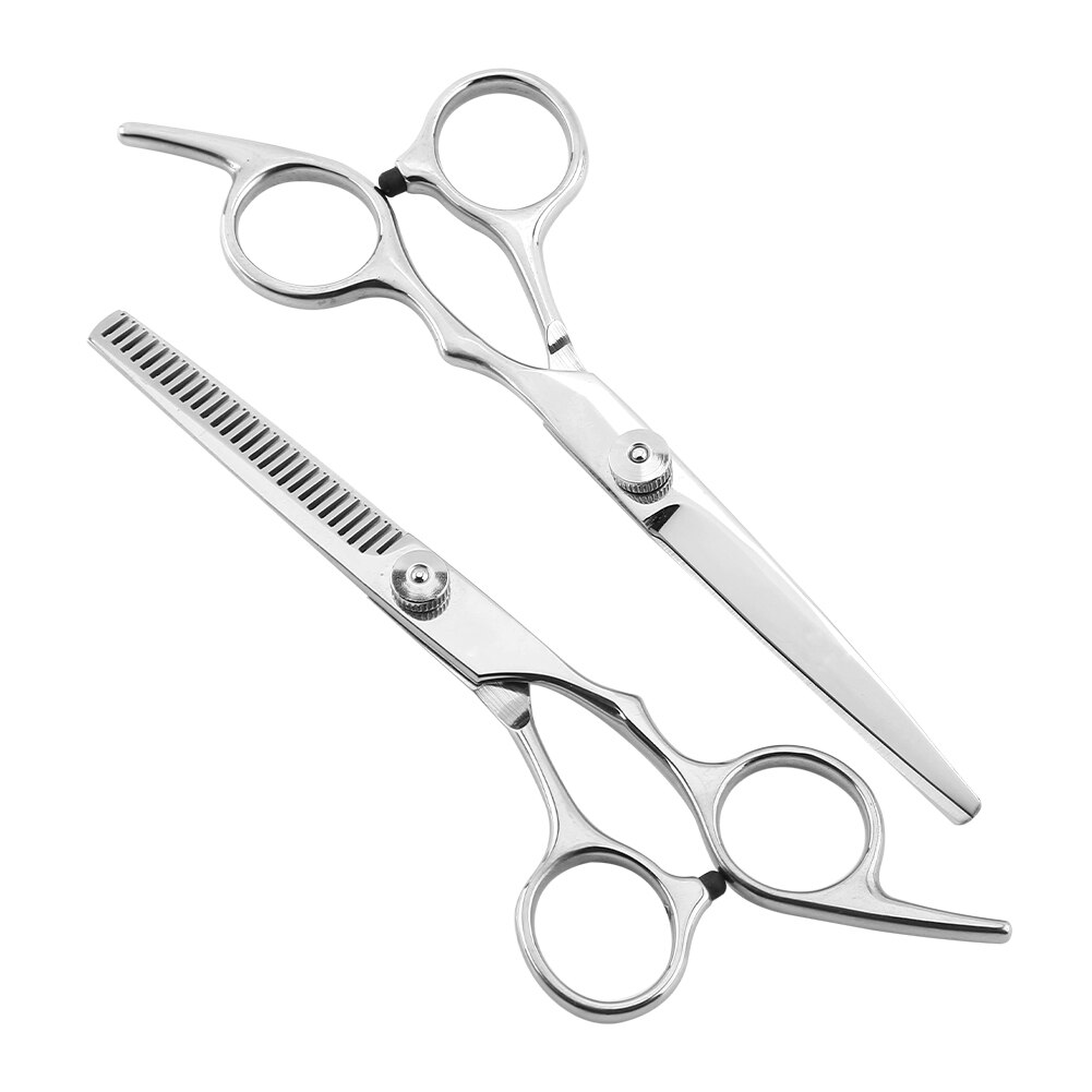 6 Inch Stainless Barber Shears Cutting Shears Thinning Scissors Salon Hairdressing Scissors Hair Scissors Electric Hair Clipper: cutting thinning