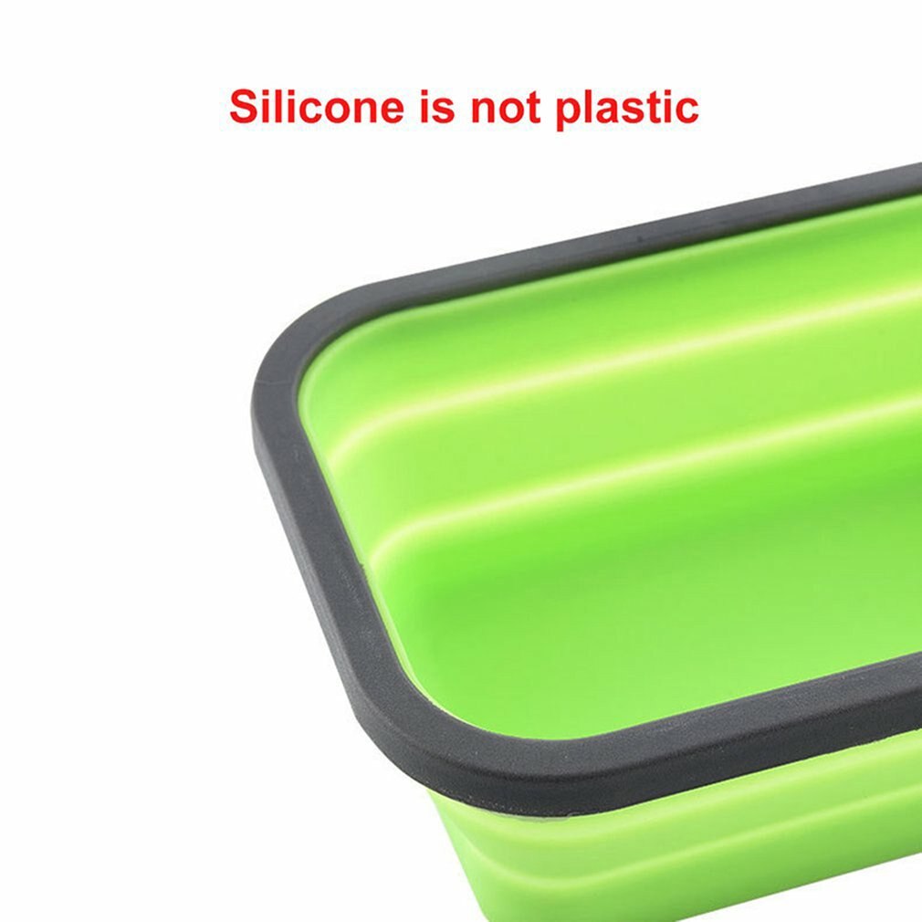 Lunch Box Silicone Folding Microwave Bento Box Outdoor Travel Picnic Lunch Box Folding Food Storage Container