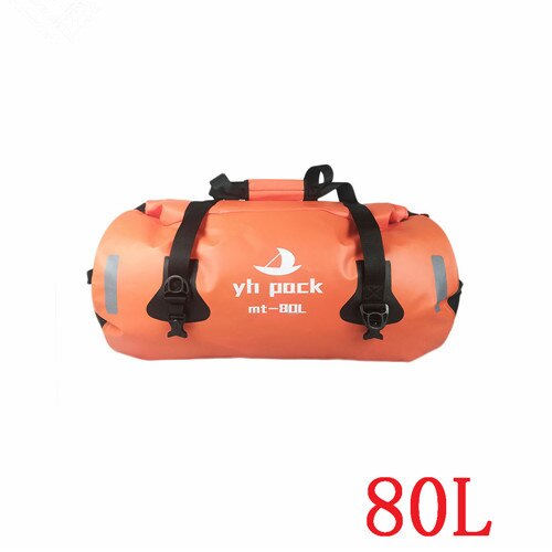 40L 66L 80L 90L Motorrad Tasche Auto Wasserdichte Lagerung Pack Outdoor Reise Große Kapazität Taschen 2020New Schulter Tasche Sattel tasche: Orange-80L