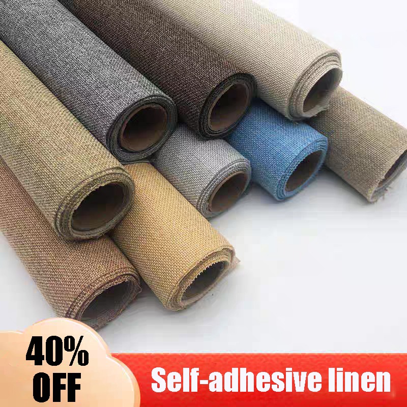 Zelfklevend linnen voor doe-het-zelf handgemaakte knutselprojecten, verpakkingen, sieraden, ladebekleding, tassen, wanden, huisrenovatie, decoratieve stof.