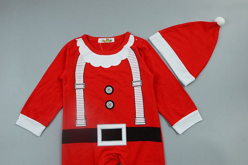 Mænd og kvinder baby efterår jul børnetøj babytøj heldragt romper juletøj langærmet jumpsuit