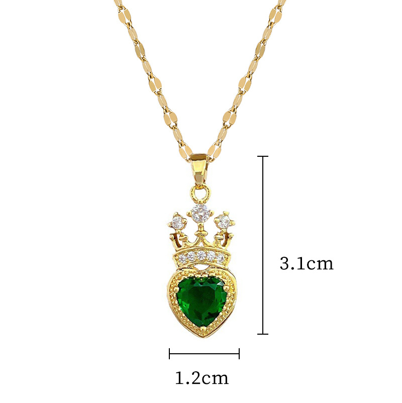 Roestvrij Kroon Charme Ketting Voor Vrouwen Meisje Goud Kleur Prinses Kroon Ketting Bruiloft Geek Sieraden Rapunzel Accessoires Cadeau