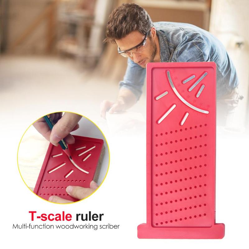 Carpenter Woodworking Scriber Woodwork Ruler Mark Line Wood Gauge Measuring Tool