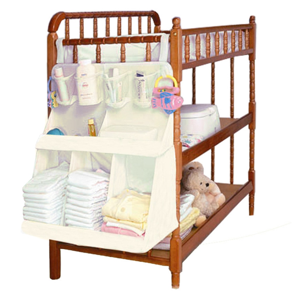 Baby Crib Bed Opknoping Tas Waterdicht Kinderen Beddengoed Organizer Draagbare Set Pasgeboren Luiers Bedside Organizer Doek Cradle