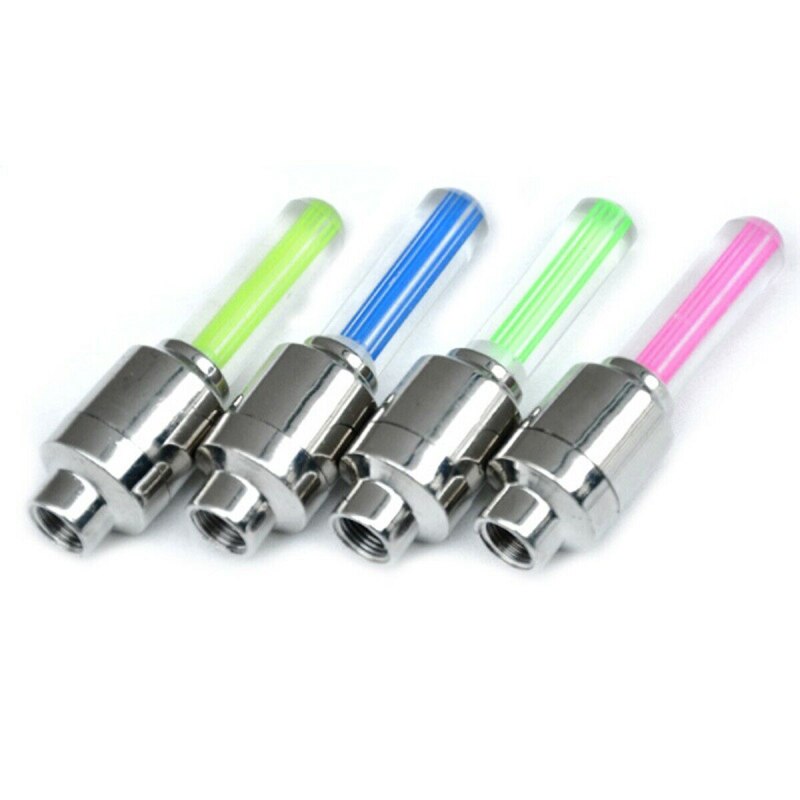 2Stck Neon- Ventil Kappe Farbe Reifen LED Licht Blinkt Licht Reifen Reifen Ventil Ventil Für Fahrrad Motorrad Reifen Reifen licht