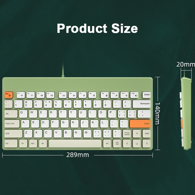 Conjunto de teclado y ratón con cable USB para Macbook, Xiaomi Mini, ratón mágico, Combo silencioso para ordenador portátil