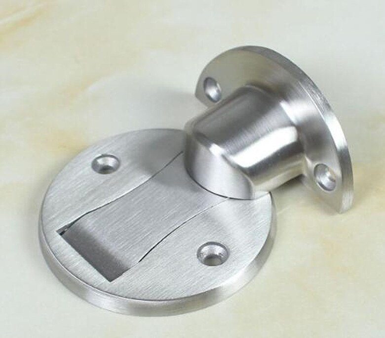 Gießen SUS304 Edelstahl Magnet Türstopper Magnetische Tür Toilettenpapierhalter Glastür Versteckte Türstopper