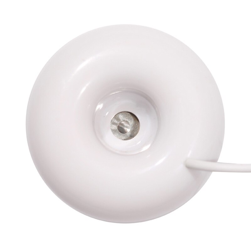 Mini humidificador portátil de iones negativos, purificador de aire de donut USB, difusor de Aroma de vapor para el hogar, purificador de vapor: White