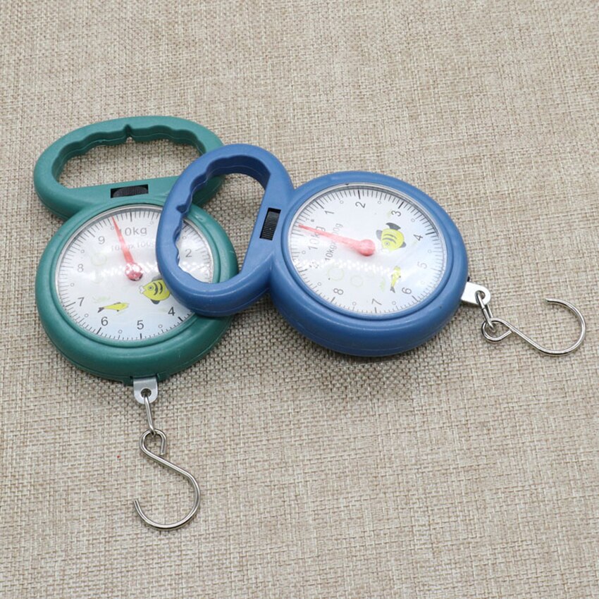 Balances suspendues de crochet de pointeur pour des balances de bagage de poche de pêche Mini 10kg portatif