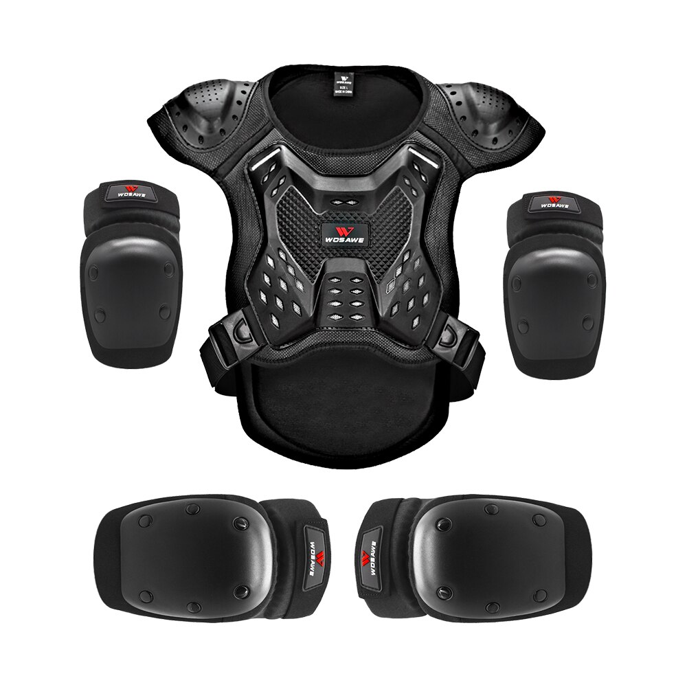 WOSAWE – gilet de protection dorsale pour adulte, armure de moto, équitation, ski, skate, protection de poitrine, genouillères