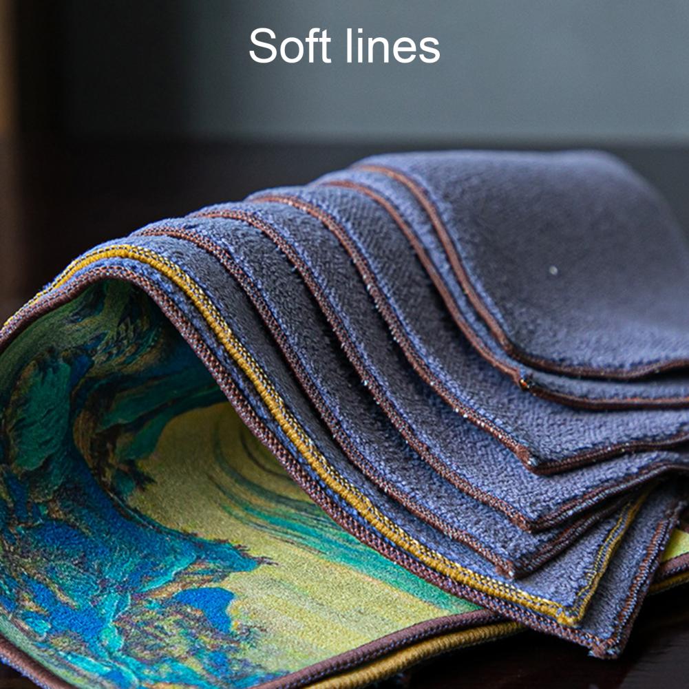 Chinese Painted Tea Towel Absorbent Rag Cotton Flax Table Cleaning Cloth Tea Cloth Household Dish Cleaning Wipe салфетки на стол