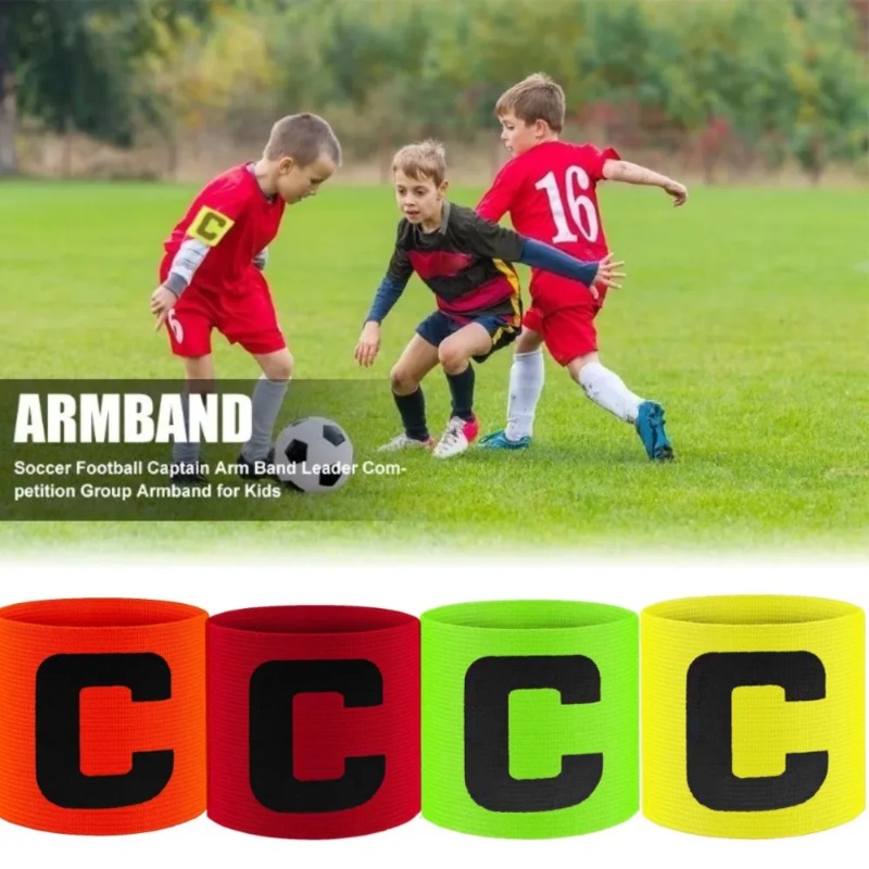 Kids Adults Football Captain Armband Soccer Arm Band Leader Competition Soccer Captain Group Armband Football Training