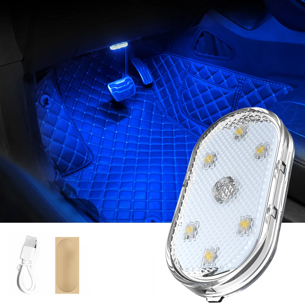 Auto beleuchtung multi-funktion leselampe led atmosphäre lampe auto touch sensing usb lade auto dach notfall lampe: 4300 Karat Weiß gelb