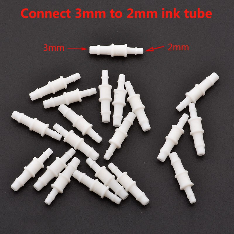 20pcs Eco solvent Y Shape Ink Tube UV Connector for Large format Y Ink Tube white Connector printer machine: B