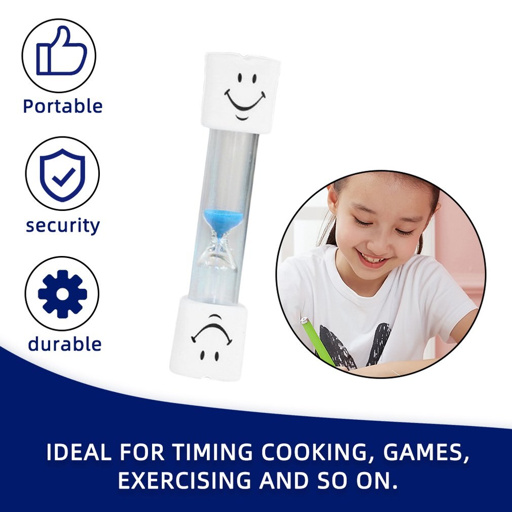 Lovely Smile Face Timer 3 Minute Teeth Toothbrush Brushing Timer Mini Smiling Face Hourglass Sand Clock Timer