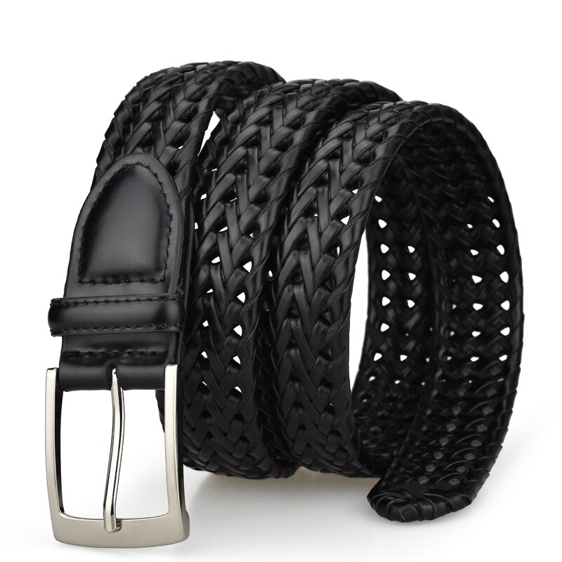 Heren leren riem met gesp, verstelbare riem, luxe vrijetijdsriemen met metalen gesp voor heren, herenriemen