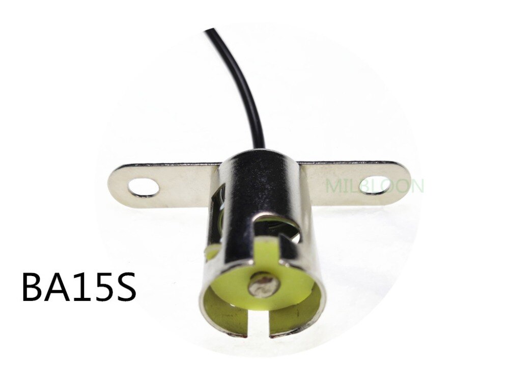 BA15S BA15D BAY15D lamp holder BA15 Single contact 15mm base Double contact BA15D Lamp holder high low side