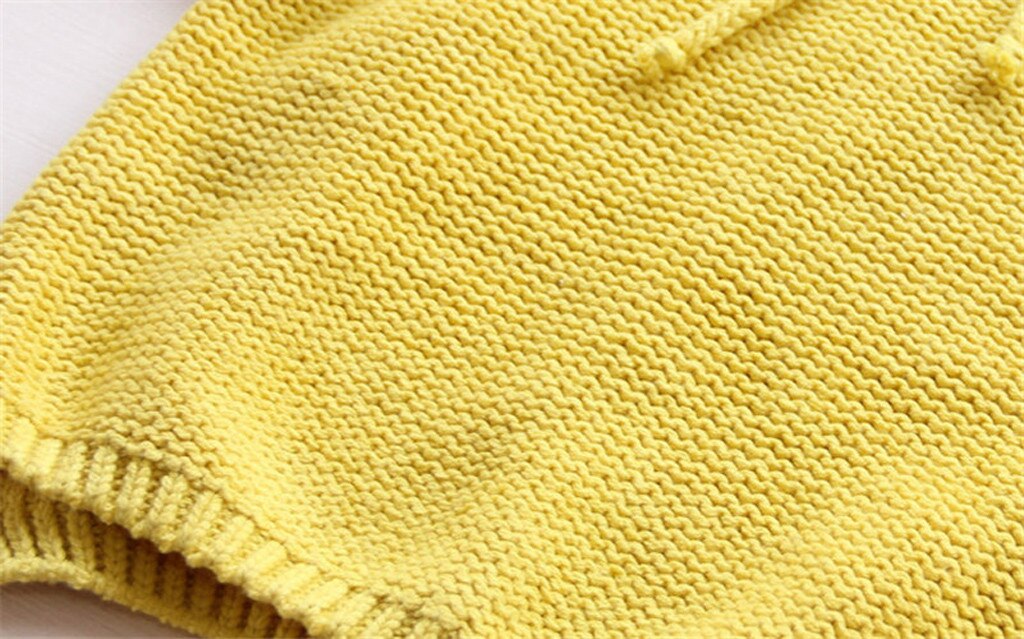 Maglie e Maglioni dei bambini Del Bambino Delle Ragazze Solido Con Cappuccio del Maglione Del Crochet Del Knit Magliette e camicette Maglione Lavorato A Maglia di Inverno di Autunno Del Bambino Maglieria outwear