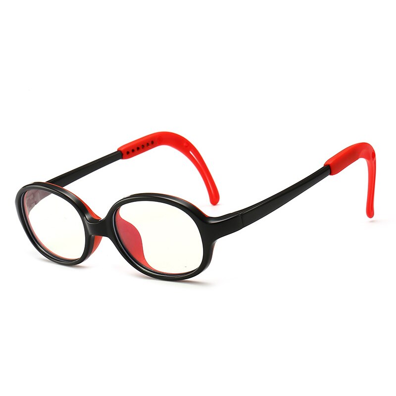 Iboode, nuevas gafas de protección contra luz azul para niños, espejo de cristal redondo de rayos lisos para niño y niña, armazón de gafas para ordenador, gafas ópticas claras, bonitas para niños: T1