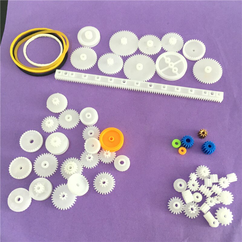 Kit d'engrenages en plastique bricolage | 60 pièces K012Y