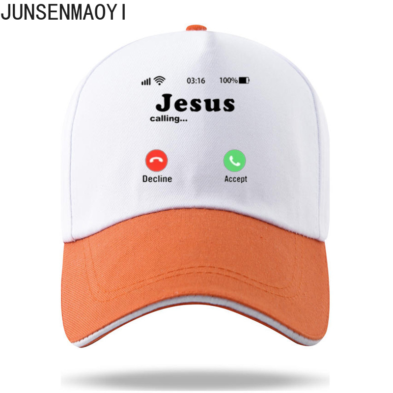 Casquette de baseball unisexe drôle avec document imprimé de Jésus, chapeaux décontractés, hommes et femmes, Jésus appelle accepter ou refuser, CasAdvantages: Gris foncé