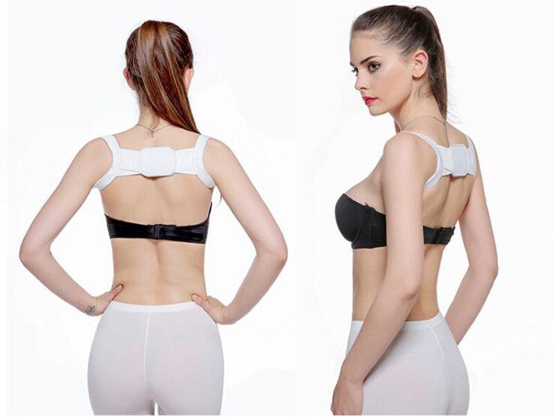 Nouvelle sangle d'épaule invisible à correction du dos droit posture arrière respirante avec sangle ultra-fine