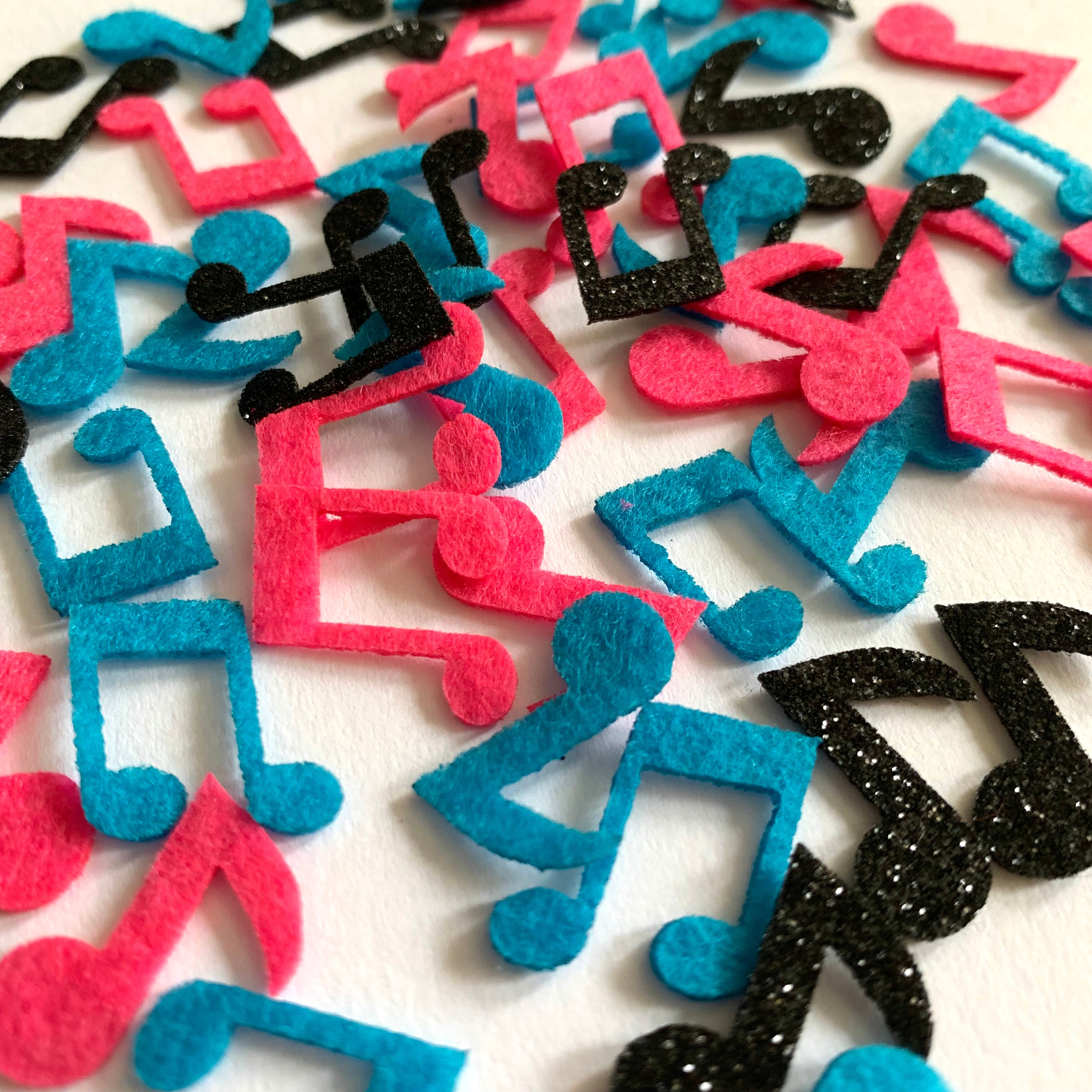 Music Note Confetti Happy Birthday Party Table Scatters Decorations Glitter non-woven Party Supplies Kids Room Deco