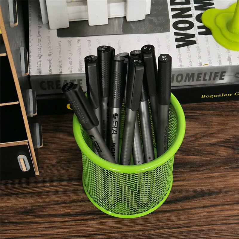 9 Sizes Waterproof Art Sketch Comics Art Markers Smooth Pigment Liner Micron Pen Needle Drawing Marker School Papeleria