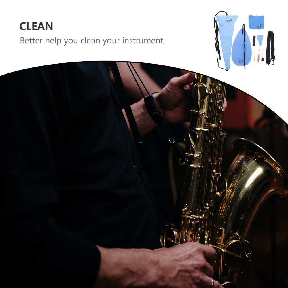 Saxophone Cleaning Kit - 10 Piece Set - Instrument Cleaner Tools