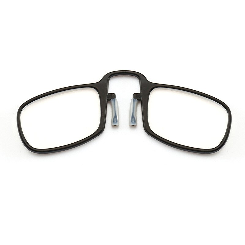 Klip læsebriller mænd kvinder mini ultralet sos tegnebog ældre optik med kasse oculos de grau foldning glasse: +200 / 2