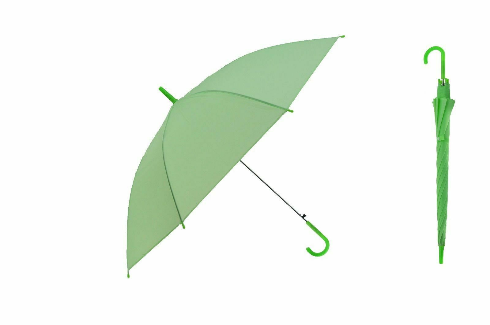 paraguas de lluvia transparente con forma de seta decoración de boda Parasol mujeres chicas Anti lluvia sol: Verde